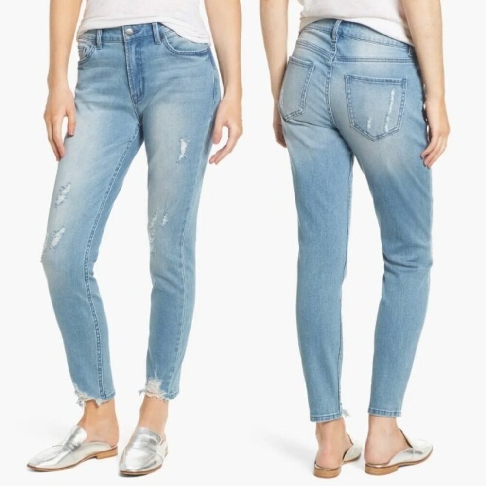 EVIDNT Verona Skinny Jeans Size 25 Distressed Denim Spring Street Wash ED1481